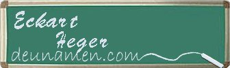 Eckart Heger Visitenkarte